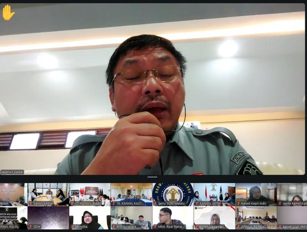 Evaluasi Pola Kerja Fleksibel, Kanwil Kemenkum Kalbar Pastikan Kinerja ASN Tetap Optimal