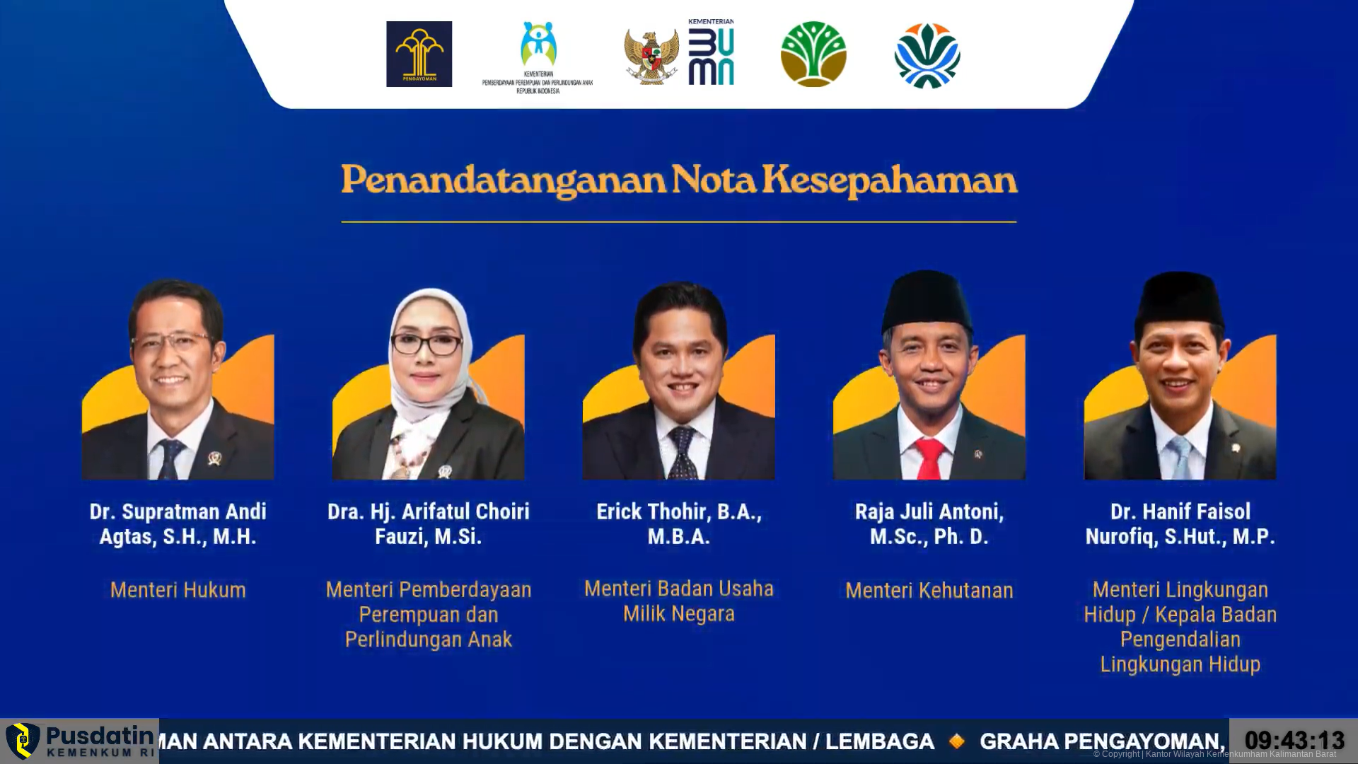 11 Penandatangan Nota Kesepahaman Bersama