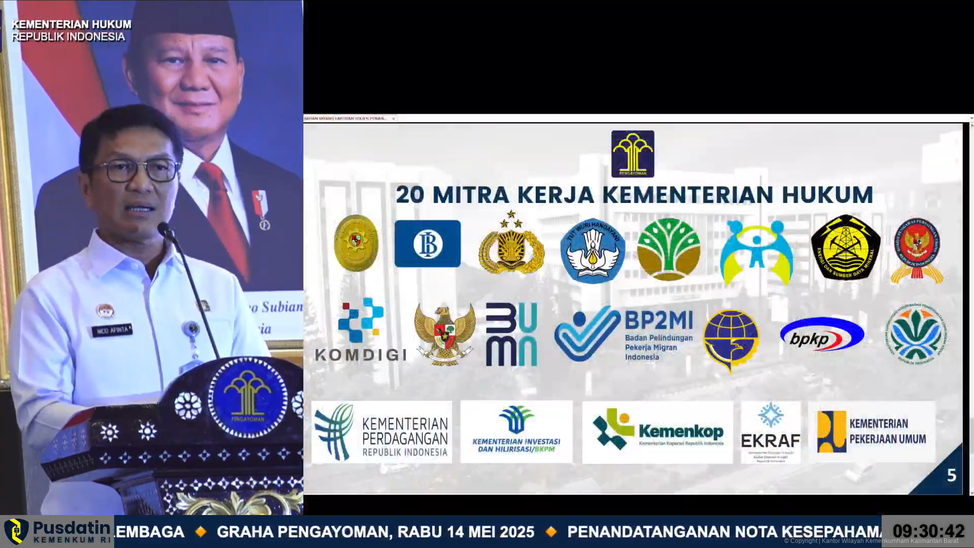 2 Penandatangan Nota Kesepahaman Bersama