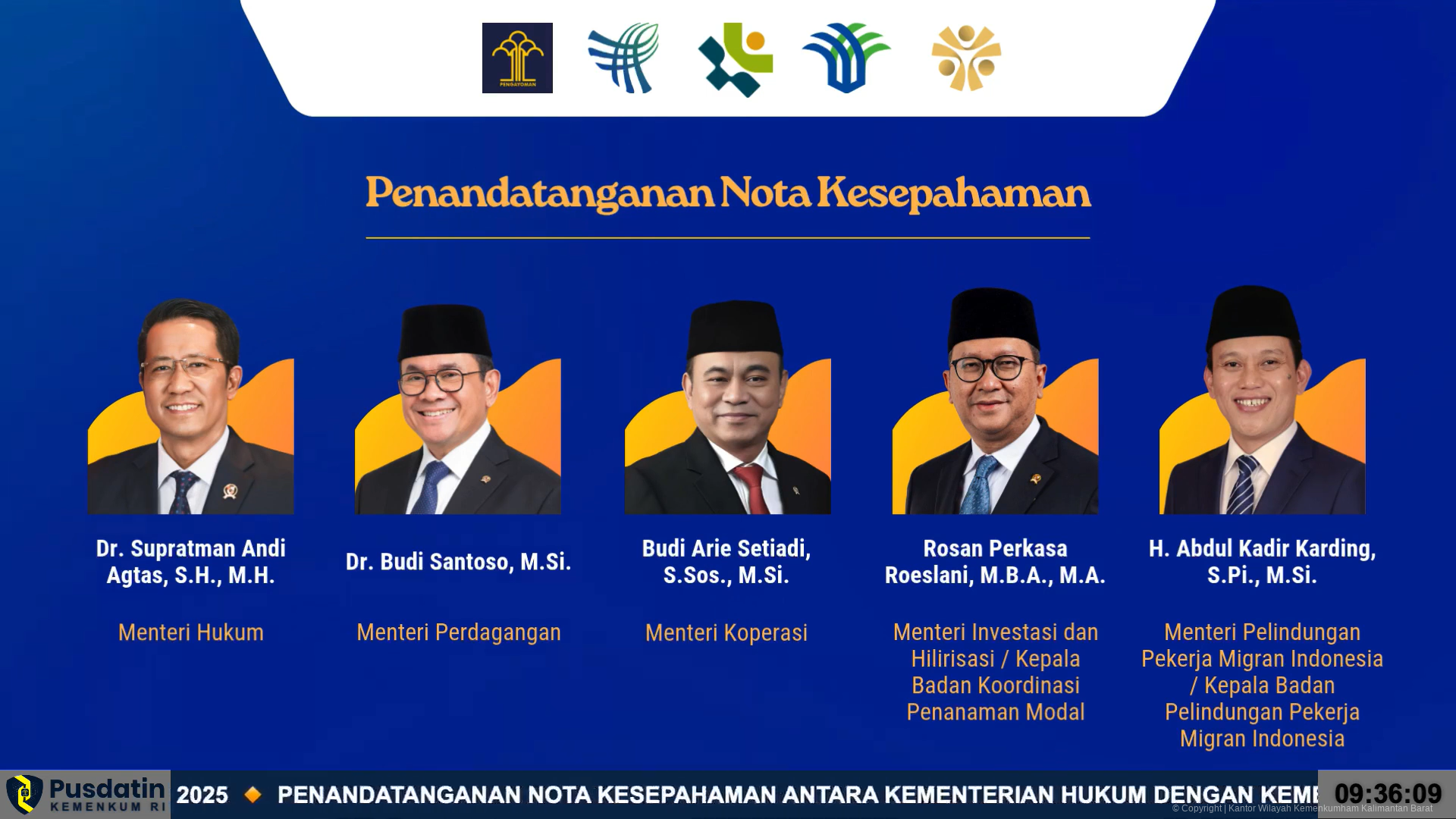 9 Penandatangan Nota Kesepahaman Bersama