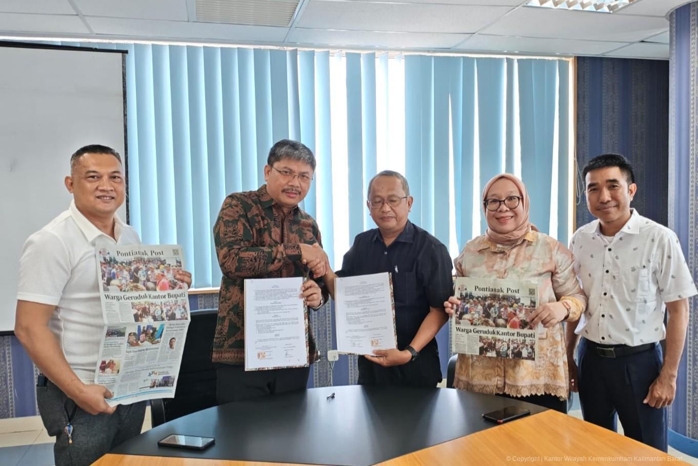 1 PKS Kemenkum Kalbar dan Pontianak Post