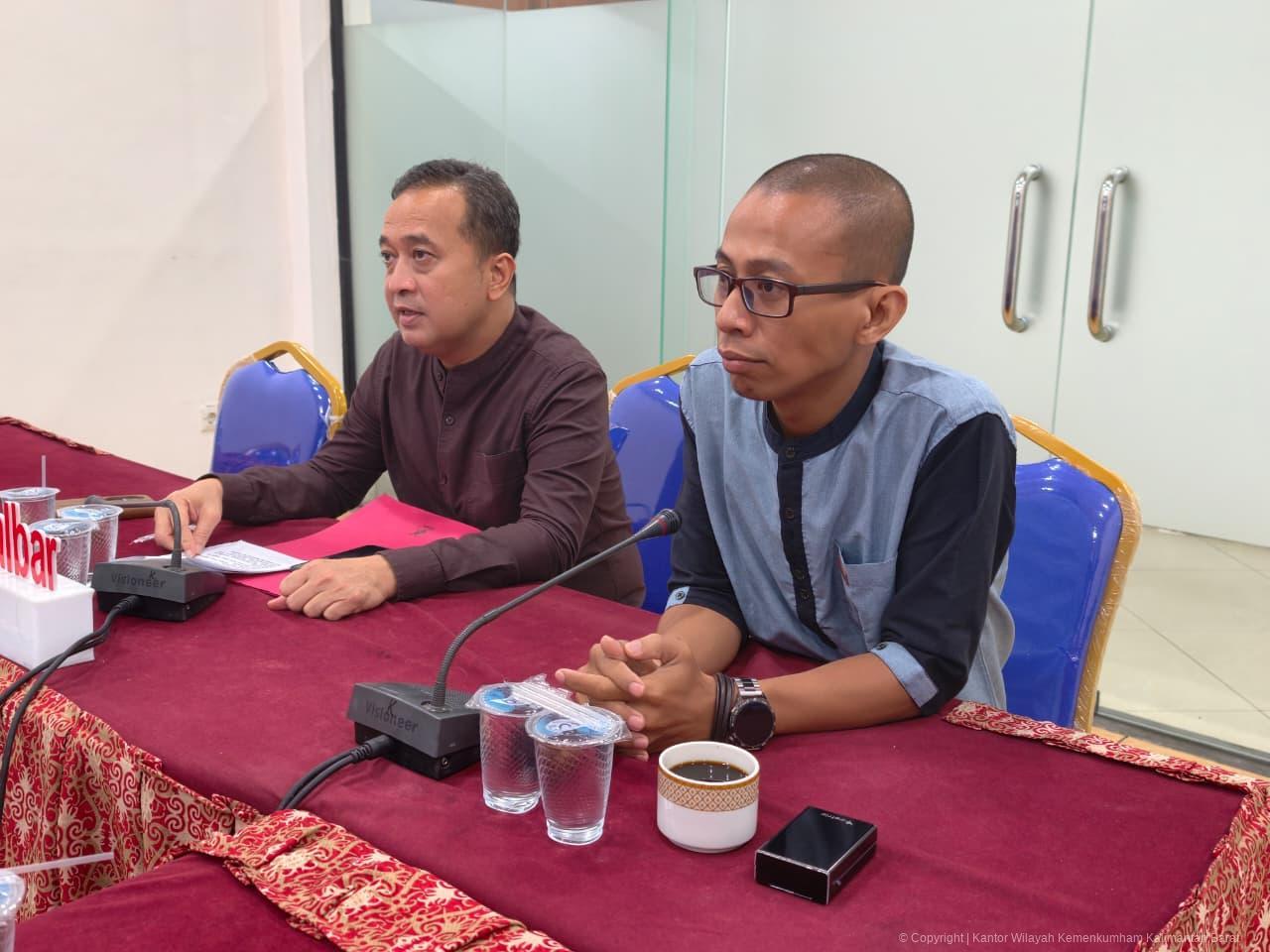 Kanwil Kemenkum Kalbar Harmonisasikan Raperbup Sanggau Tentang Roadmap Pengendalian Inflasi Daerah 2025–2029