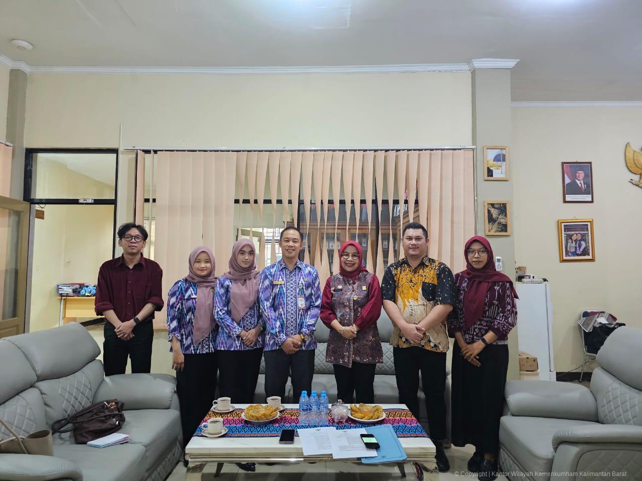 Dorong Pembentukan Sentra KI, Kanwil Kemenkum Kalbar dan Bapperida Mempawah Bahas SK dan PKS