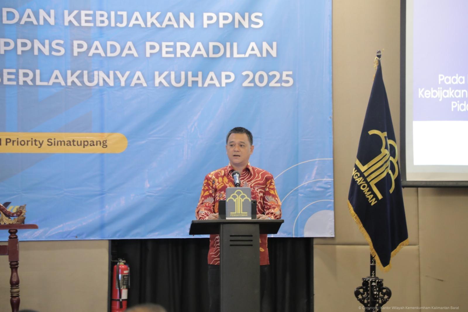 Kanwil Kemenkum Kalbar Ikuti Penyusunan Peraturan dan Kebijakan PPNS dalam Penguatan Peran PPNS Pasca Berlakunya KUHAP 2026