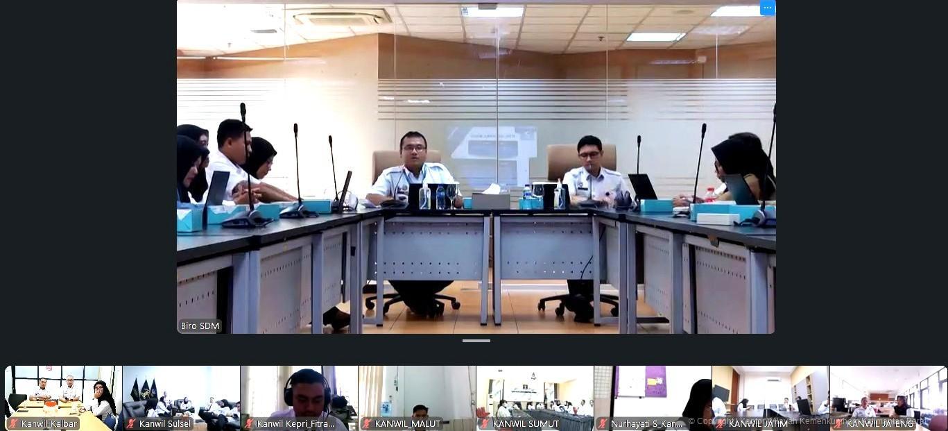 Kanwil Kemenkum Kalbar Dorong ASN Berinovasi, Ikuti Sosialisasi Penghargaan Karya Dhika 2026