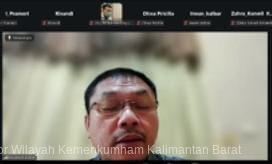 Kakanwil Kemenkum Kalbar Pimpin Apel Pagi Virtual, Tekankan Kesiapan Agenda dan Persiapan Diskusi Kebijakan